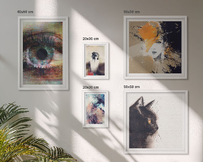 Set di 5 quadri Ritratti astratti nell'arte moderna