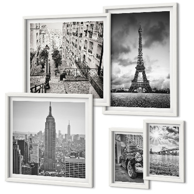 Set di quadri incorniciati Paesaggi urbani e icone architettoniche