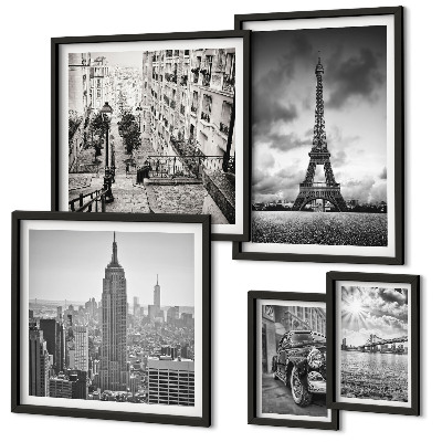 Set di quadri incorniciati Paesaggi urbani e icone architettoniche