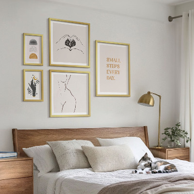 Polittico con cornice motivazione pensiero positivo minimalismo
