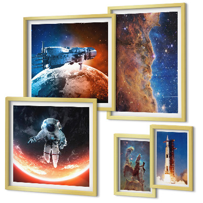 Set di quadri incorniciati Viaggi spaziali nella galassia