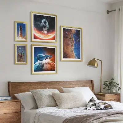 Set di quadri incorniciati a tema viaggi spaziali nella galassia
