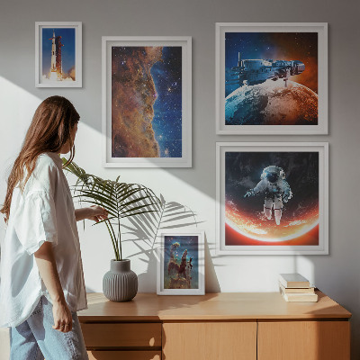 Set di quadri incorniciati Viaggi spaziali nella galassia