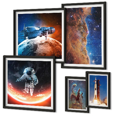 Set di quadri incorniciati Viaggi spaziali nella galassia