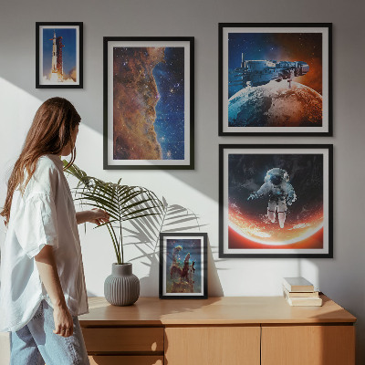 Set di quadri incorniciati Viaggi spaziali nella galassia