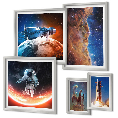 Set di quadri incorniciati Viaggi spaziali nella galassia