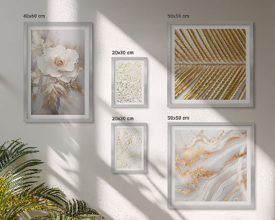 Set di 5 quadri Eleganti motivi floreali