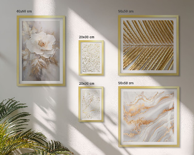 Set di 5 quadri Eleganti motivi floreali