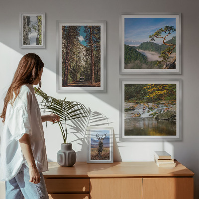 Set di quadri incorniciati Paesaggi montani e natura selvaggia
