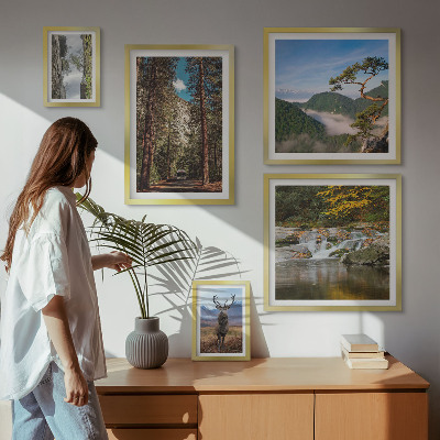 Set di quadri incorniciati Paesaggi montani e natura selvaggia