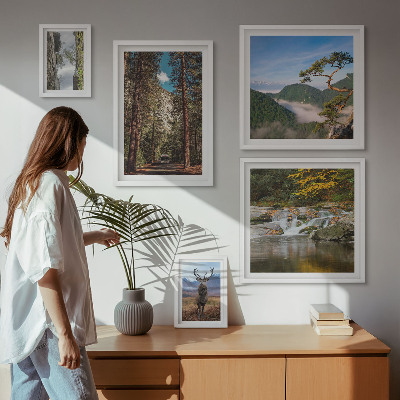 Set di quadri incorniciati Paesaggi montani e natura selvaggia