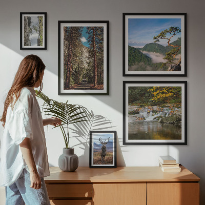 Set di quadri incorniciati Paesaggi montani e natura selvaggia