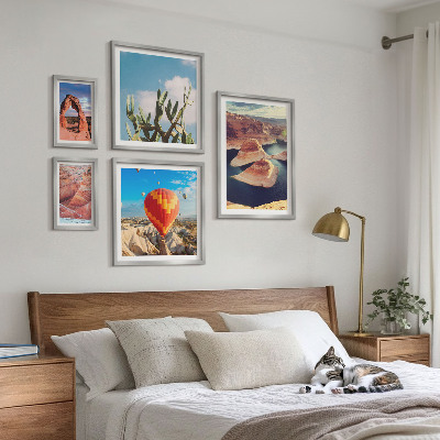 Set di 5 quadri Paesaggi montani e acque
