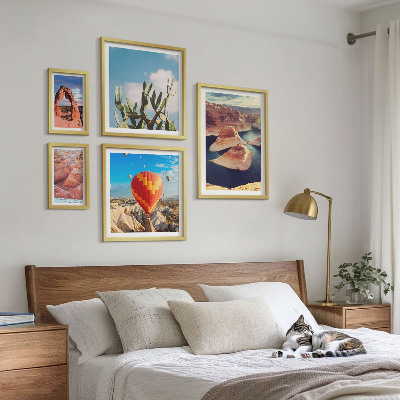 Set di 5 quadri Paesaggi montani e acque