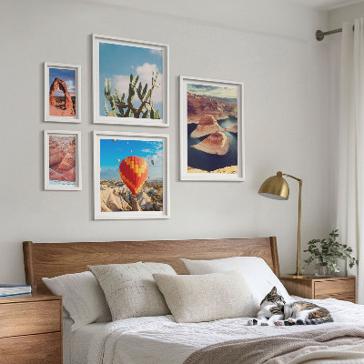 Set di 5 quadri Paesaggi montani e acque