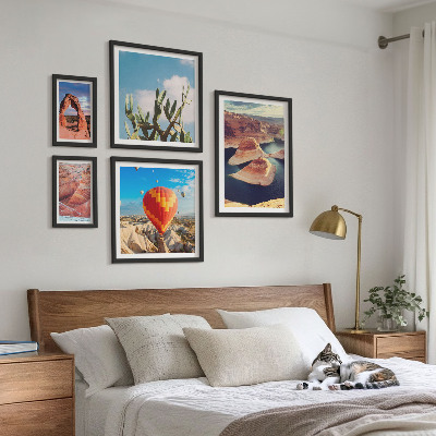 Set di 5 quadri Paesaggi montani e acque