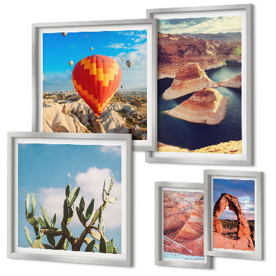 Set di 5 quadri Paesaggi montani e acque