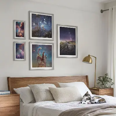 Set di quadri incorniciati con paesaggi cosmici delle galassie