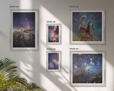 Set di quadri incorniciati Paesaggi cosmici delle galassie