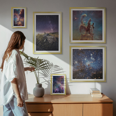 Set di quadri incorniciati Paesaggi cosmici delle galassie