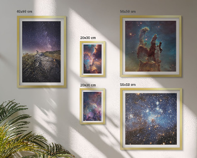 Set di quadri incorniciati Paesaggi cosmici delle galassie