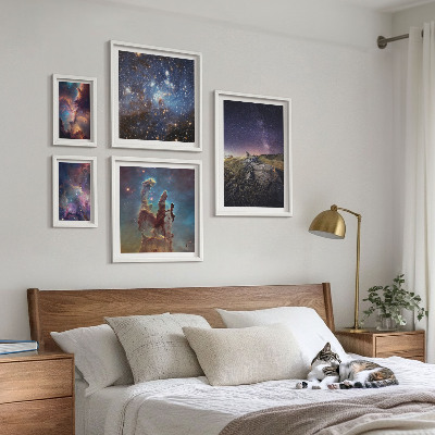 Set di quadri incorniciati Paesaggi cosmici delle galassie