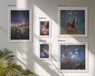 Set di quadri incorniciati Paesaggi cosmici delle galassie