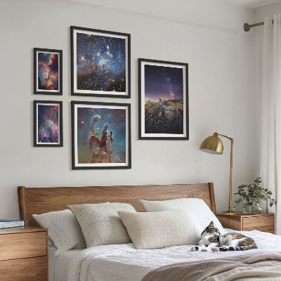 Set di quadri incorniciati Paesaggi cosmici delle galassie