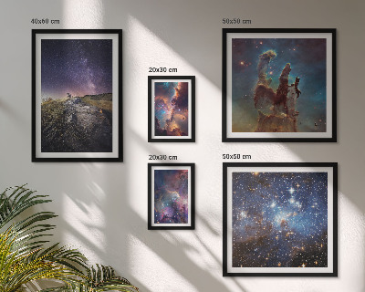 Set di quadri incorniciati Paesaggi cosmici delle galassie