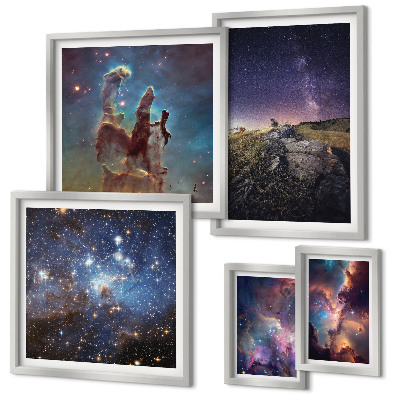 Set di quadri incorniciati Paesaggi cosmici delle galassie