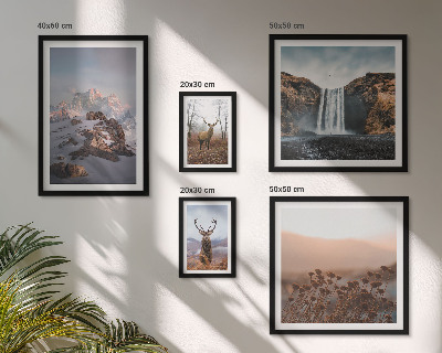 Set di quadri incorniciati Paesaggi montani e animali selvatici