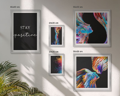 Set di quadri incorniciati Astrazioni positive colorate
