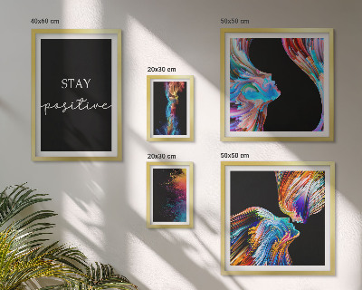 Set di quadri incorniciati Astrazioni positive colorate