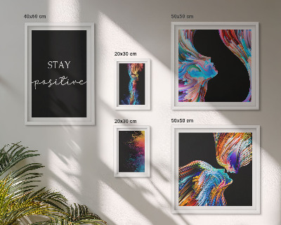 Set di quadri incorniciati Astrazioni positive colorate