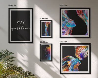 Set di quadri incorniciati Astrazioni positive colorate