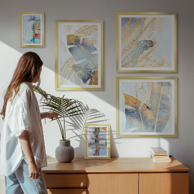 Set di 5 quadri Motivi vegetali moderni