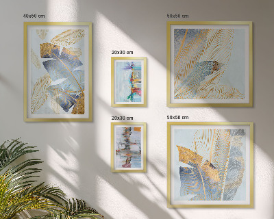 Set di 5 quadri Motivi vegetali moderni