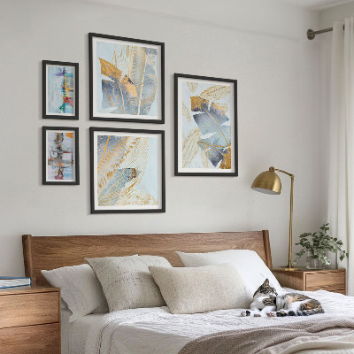 Set di 5 quadri Motivi vegetali moderni