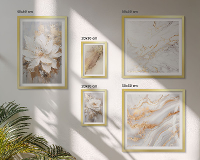 Set di 5 quadri Eleganti composizioni floreali