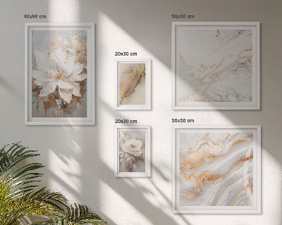 Set di 5 quadri Eleganti composizioni floreali