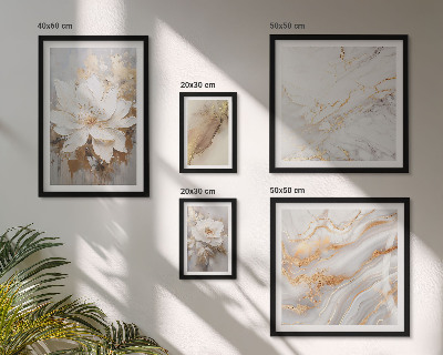 Set di 5 quadri Eleganti composizioni floreali