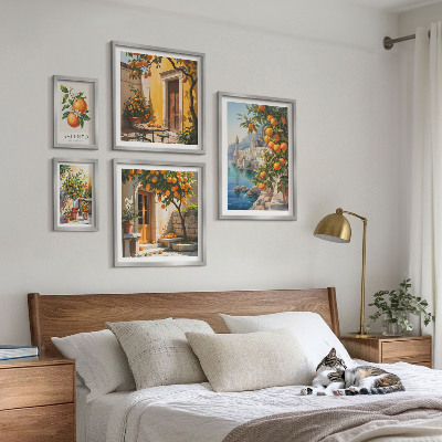 Set di 5 quadri Viste di frutta suggestive
