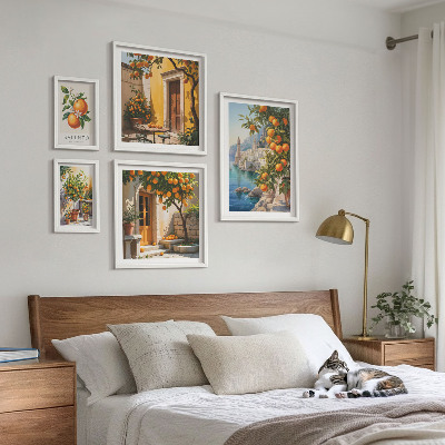 Set di 5 quadri Viste di frutta suggestive