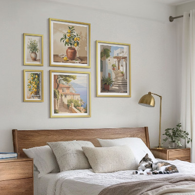 Set di 5 quadri Eleganti piante da interno per esterni