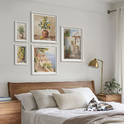 Set di 5 quadri Eleganti piante da interno per esterni