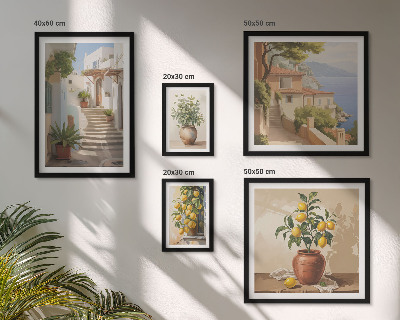 Set di 5 quadri Eleganti piante da interno per esterni