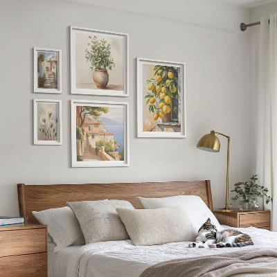 Set di quadri incorniciati Accenti agrumati, stile mediterraneo