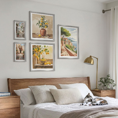 Set di quadri incorniciati Incantevoli panorami mediterranei