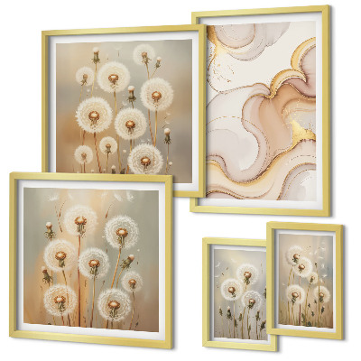 Set di quadri incorniciati Motivi floreali dalla natura delicata
