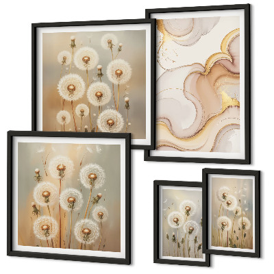 Set di quadri incorniciati Motivi floreali dalla natura delicata